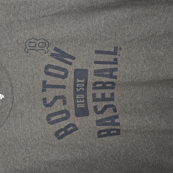 Fanatics Mens XL Gray Boston Red Sox Baseball Tee - Picture 2 of 6